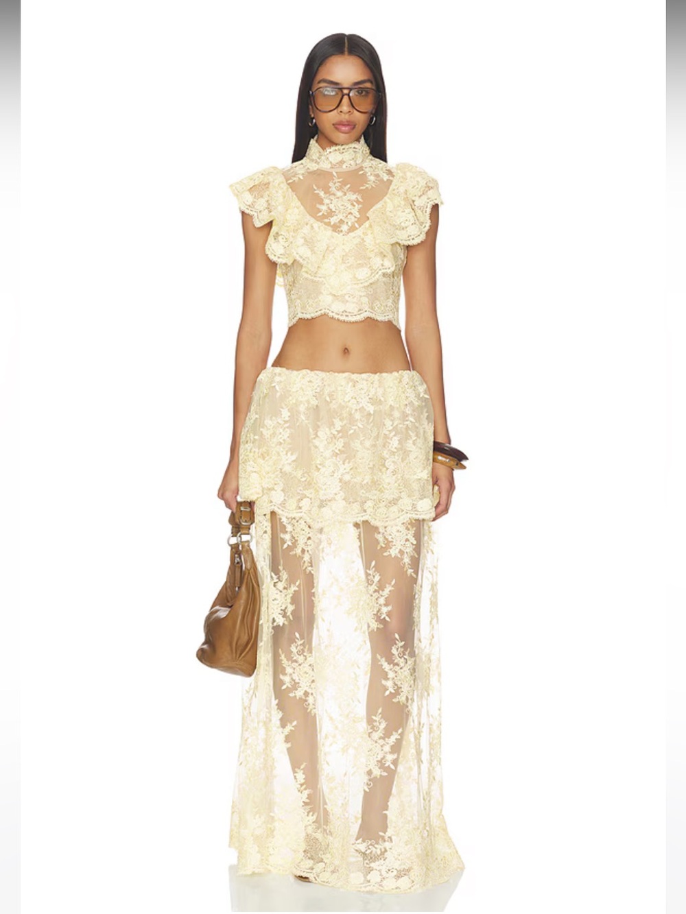 NWOT! Stone Cold Fox x REVOLVE Celia Top in Vintage Ivory - Picture 5 of 8